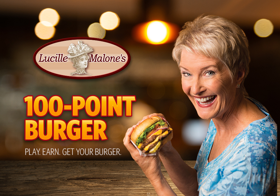 Lucille Malone's 100 point Burger