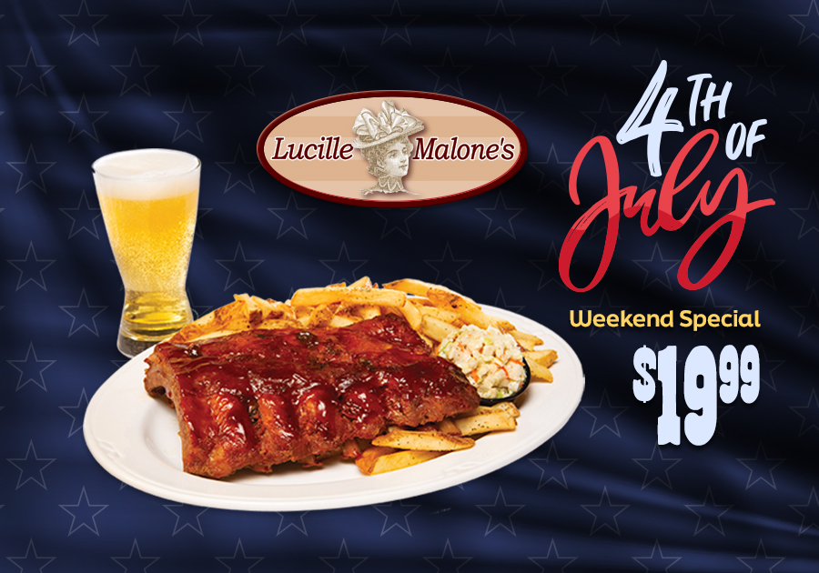 Lucille Malone's July Special